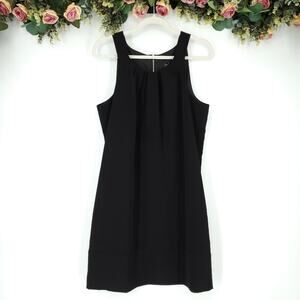 Oleg Cassini Black Scoop Neck Sleeveless Dress Size 10